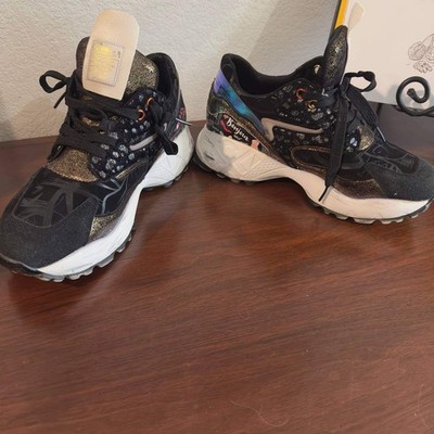 KEDDO Women s Sneakers EU 40 Black Gold Paris Bonjour Chunky Shoes