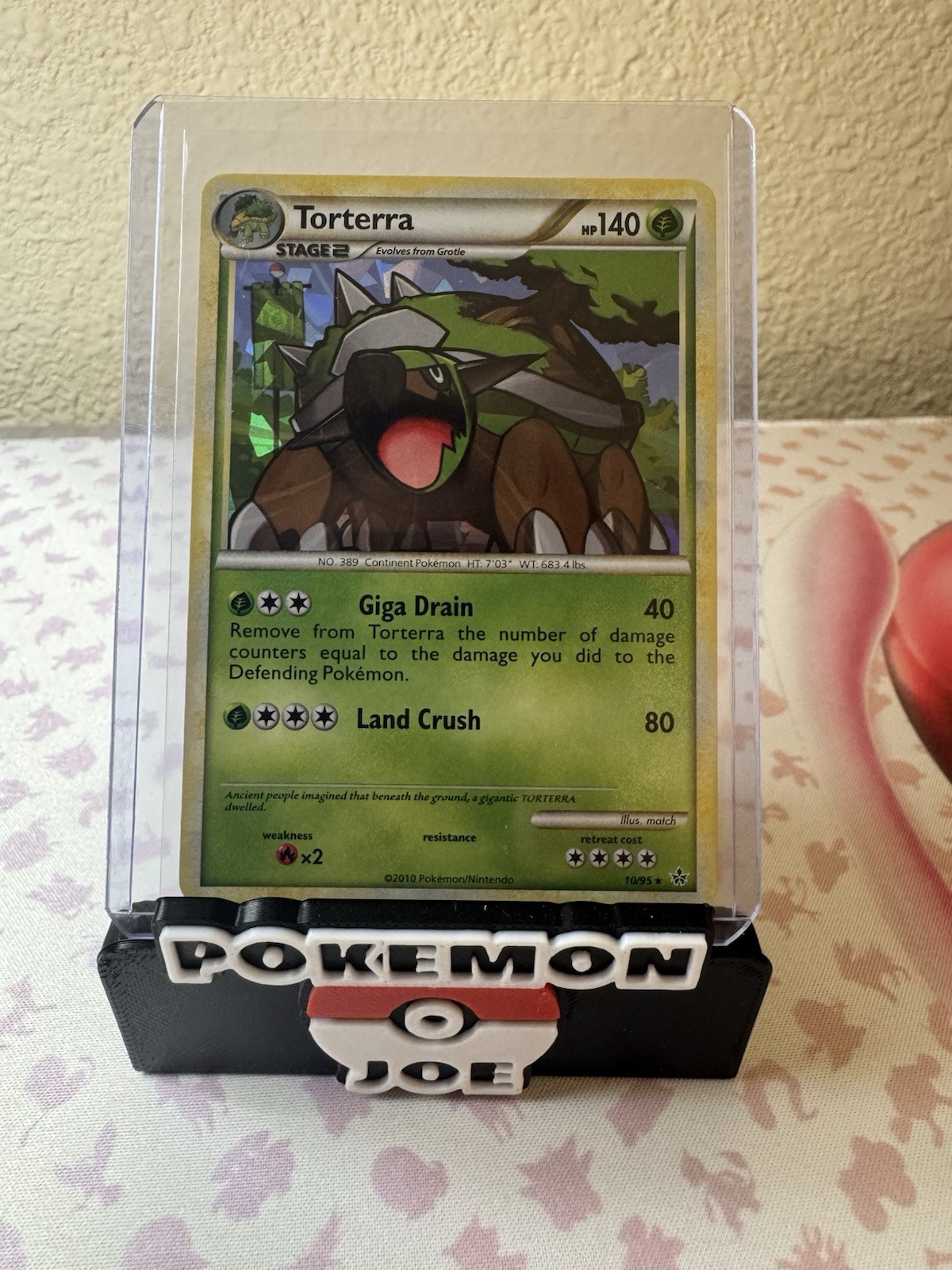 Torterra 10/95 Cracked Ice Holo HGSS Unleashed Rare Pokemon Card - NM