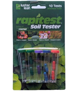 Rapitest Soil Test Kit 1690CS 4-Way Luster Leaf New Sealed Garden Tester