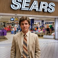 Sears The Men s Store Vintage Neck Tie 1970s Style Stripes Qiana Nylon