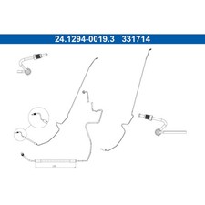 Bremsschlauch ATE 24.1294-0019.3 für Renault Megane II Grandtour