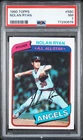 1980 Topps 580 Nolan Ryan HOF Angels  PSA 7