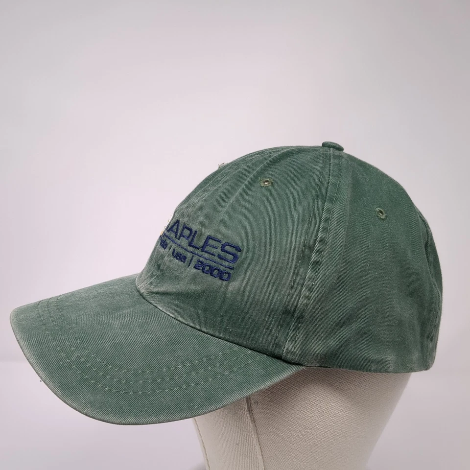 Chapéu Slideback Nápoles 2000 Verde Tamanho Único Bordado Fahrenheit Vintage - Imagem 3 de 4