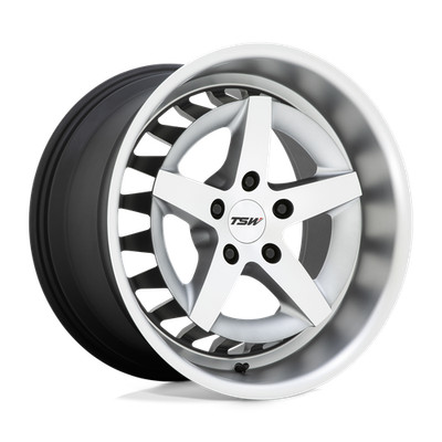 18x10 TSW Degner Matte Titanium With Machined Face Wheel 5x112 (25mm)