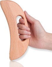 Wooden Gua Sha Tool for Lymphatic Drainage, Anti Cellulite  Muscle Relief