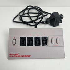 Nintendo NES Four Score Official 4-Player Controller Multi Adapter - Working