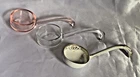 Lot of 3 - Antique Mayo Condiment Scoops Depression Glass Nippon
