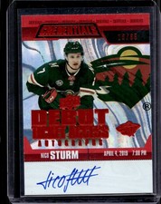 Nico Sturm 2019 Upper Deck Credentials #RTAA-ST Debut Access Rookie Auto Red /65