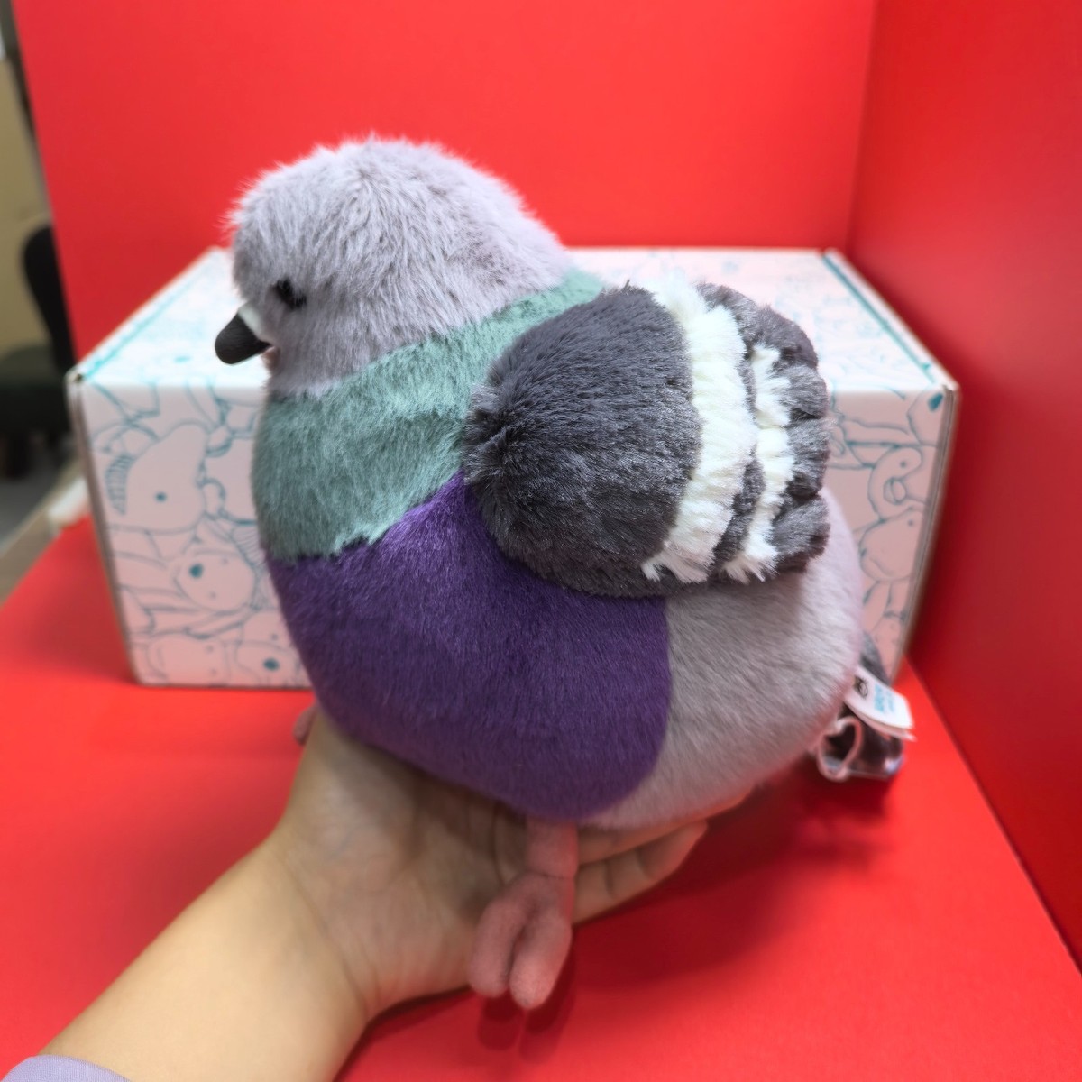  leicester pigeon 鳩 Jellycat Leicester Pigeon Plush Medium Soft Toy Gray Selfridges