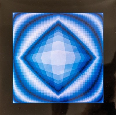 Vasarely  Heliogravur aus Structures L'OCTOGONE, Edition Griffon Neuchatel 1975