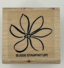 Stampin Up Daisy 2005 Wood Mount Rubber Stamp