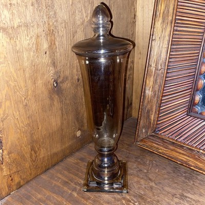 Uttermost Style Decorative Container With Lid. Apothecary. 17 tall