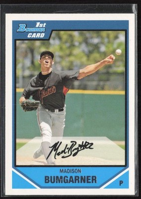 Madison Bumgarner 2007 Bowman Draft Picks & Prospects Prospects #BDPP61 Giants