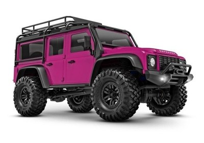 TRAXXAS TRX-4M LR Defender 4x4 pink 1/18 Crawler RTR Brushed, mit Akku und USB L