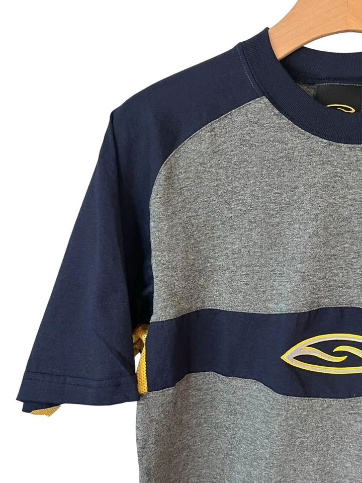 Camiseta Smith Para Hombre Talla Mediana Gris Azul Amarillo Red Cuello Redondo Manga Corta Foto 2 de 4