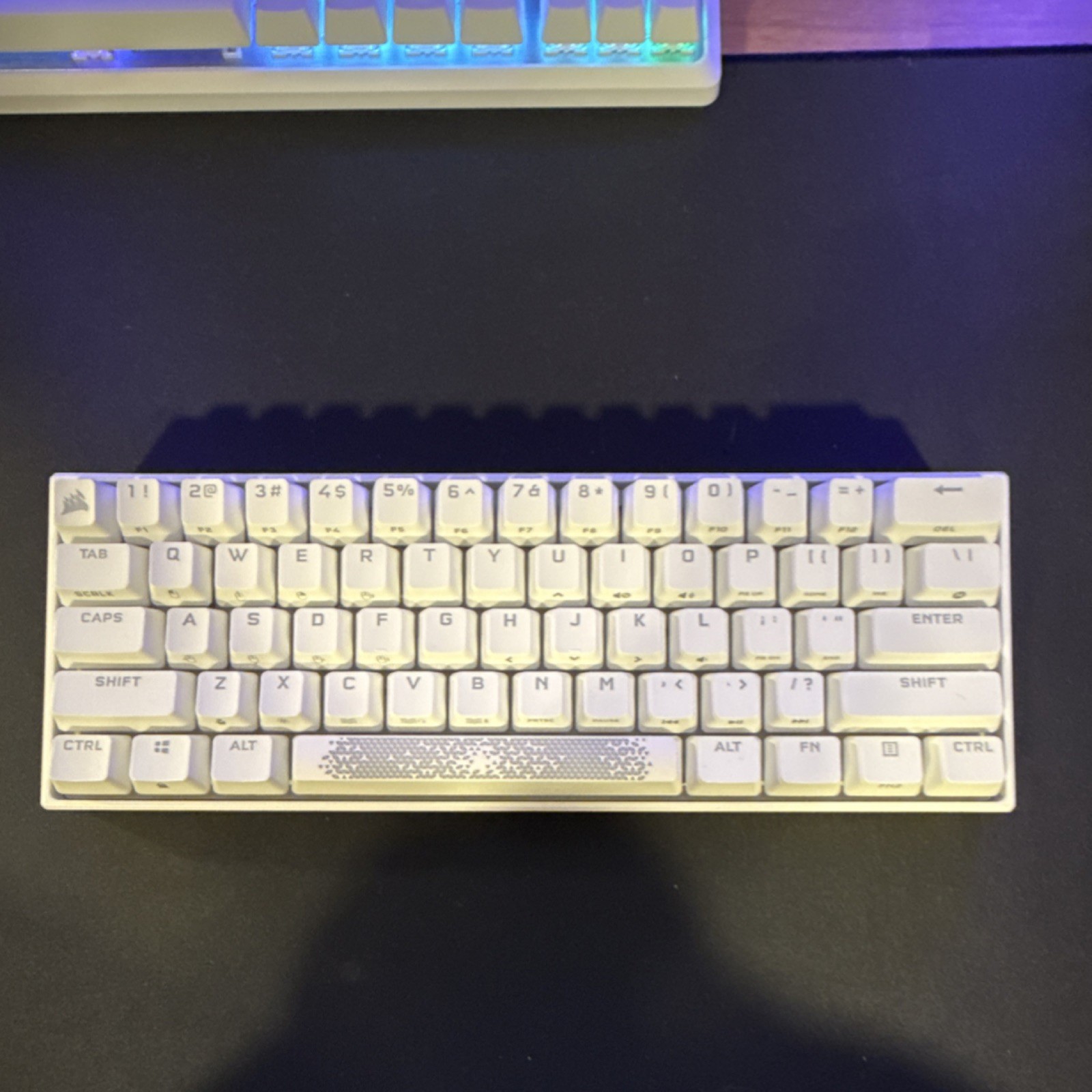 Corsair K65 RGB MINI 60% Mechanical Gaming Keyboard Wired USB Illuminated White