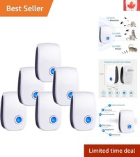 Family-Safe Ultrasonic Pest Repeller - Chemical-Free Bug Control, 6 Count