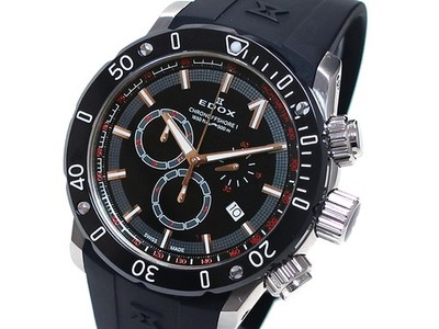Edox Chronoffshore-1 Chronograph Quarzuhr 10221-3-NIN schwarzes Zifferblatt...