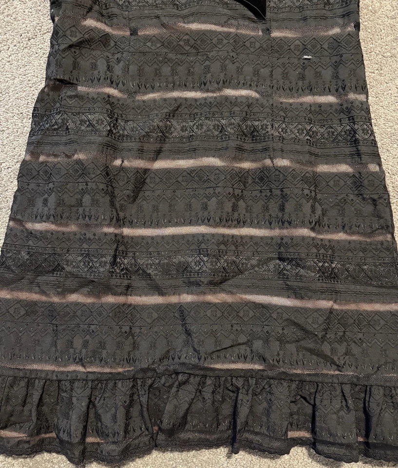 Nanette Lepore платье черный размер 10 новый с Ярлыками бархат бант со стразами волан кромки кружева - Изображение 2 из 4