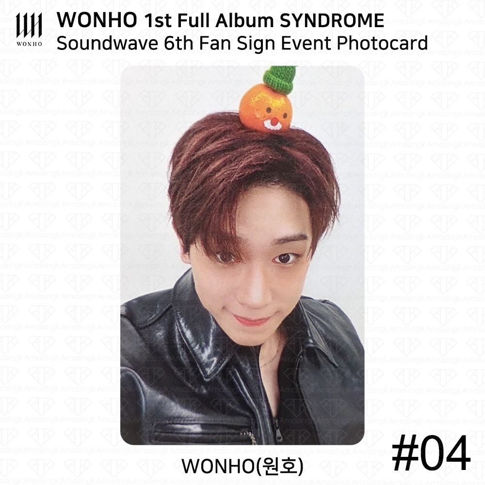 Wonho 1st Full Album SYNDROME Soundwave 6th Meet&Call Photocard