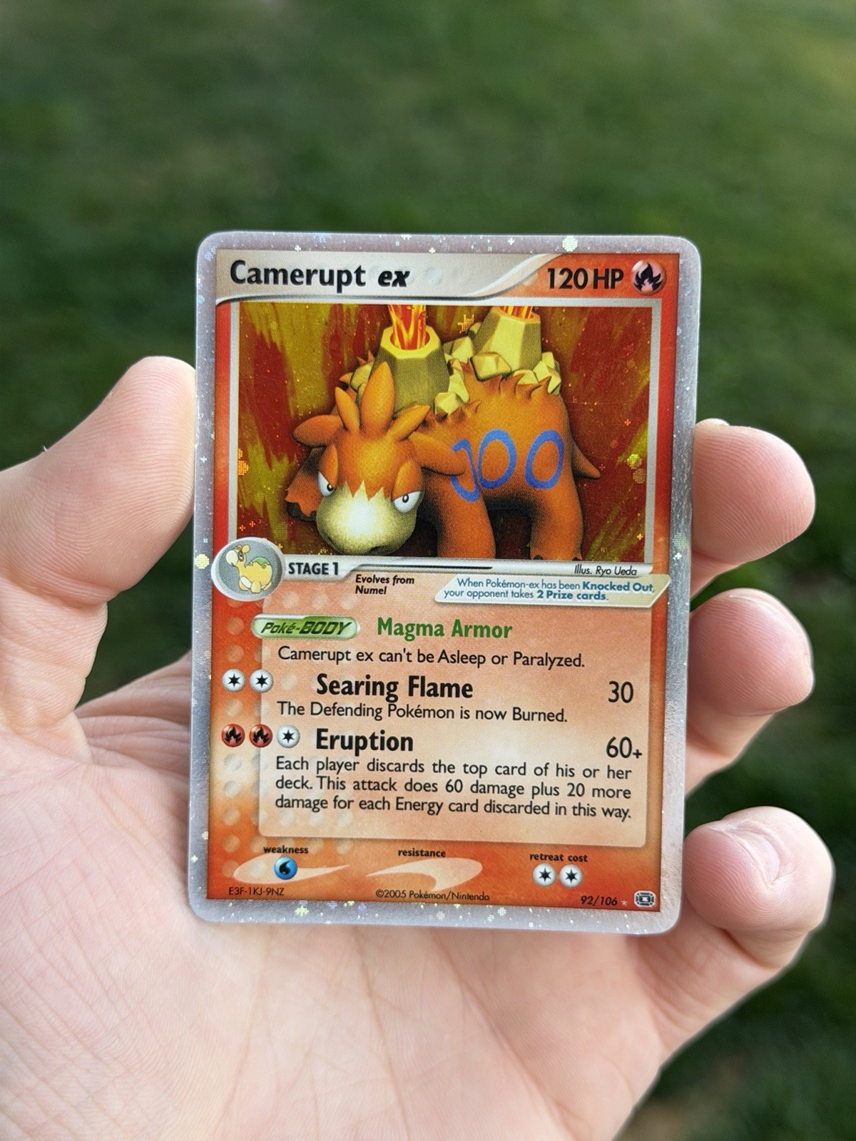 Pokémon TCG Camerupt EX Emerald Holo Rare Card 92/106 NM-/VLP