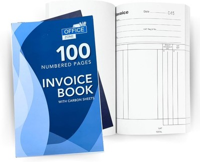 A5 Rechnungs Rechnungsbuch 1-100 Dubletten Sets Kohlepapier Blatt Geschäftsbuch