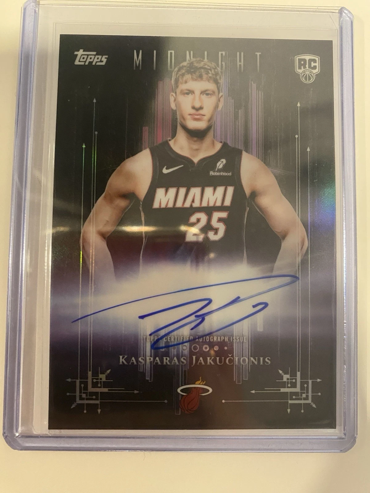 2025-26 Midnight Dark Marks Kasparas Jakucionis #DMR-KJ