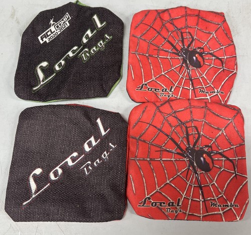 Local Bags Mamba Mismatch Cornhole Bags Lot Of 4 - Needs Filled & Sewn - Bild 2 von 2