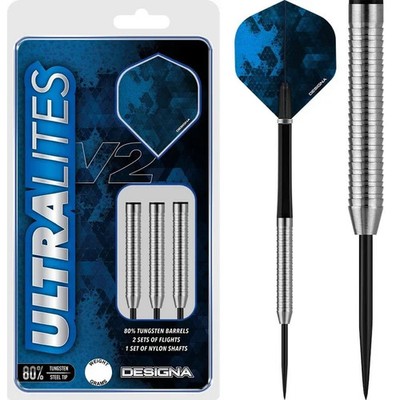 Designa Ultralites V2 Darts   Steeldarts   M5   Razor Grip 12 gr