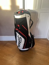 Titleist Cart Bag / 14-Way Divider / White, Black, Red