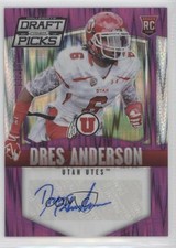 2015 Prizm Collegiate Draft Picks Purple Flash 93/99 Dres Anderson #165 Auto z5i