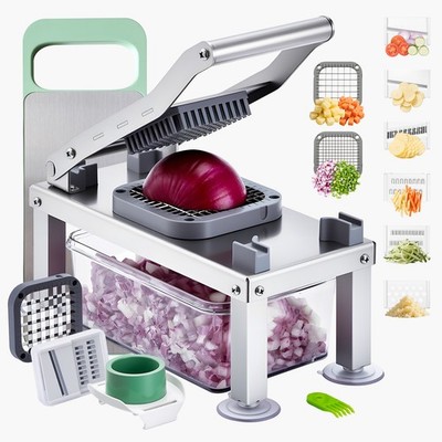 VEVOR Gemüseschneider Multischneider Set Lebensmittel-Veggie-Chopper 8 Klingen