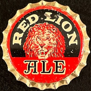 RED LION ALE UNUSED CORK CONE TOP BEER CAN BOTTLE CAP BURGER CINCINNATI OHIO OLD
