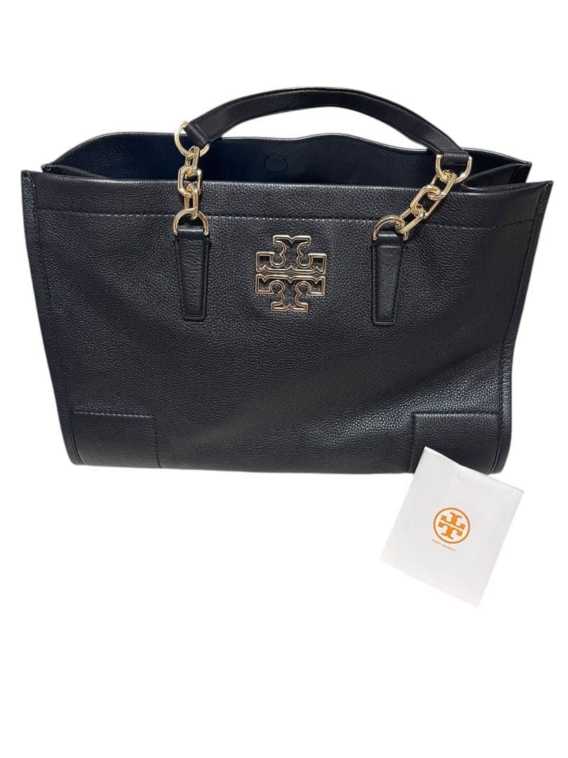 Tory Burch Tote Bag Leather Black Women's From Japan thumbnail 8