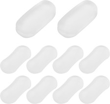 10pcs Clear Toilet Seat Bumpers Set, 2 Sizes Strong Adhesive Toilet Bidet Seat
