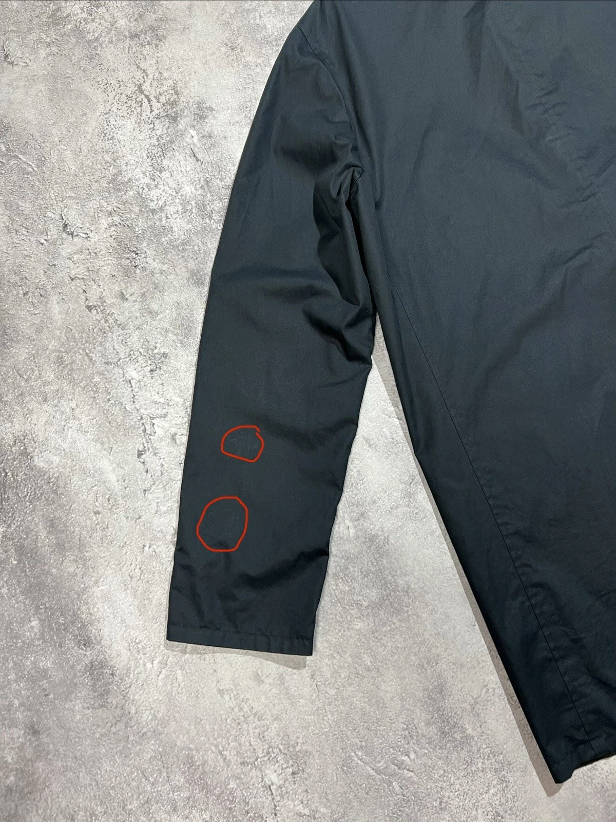 ⁠VTG Calvin Klein Collection Italy Reversible Coat Jacket Mens L 50 Dark Navy⁠ image 10
