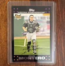 Topps 2007 Miguel Montero Rookie Auto #273 Arizona Diamondbacks Baseball Card. rookie card picture