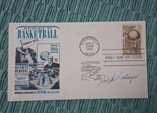 Dolph Schayes signed Naismith Basketball HOF First Day Cover AUTOGRAPH   A24