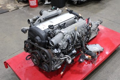 TOYOTA 1JZ-GTE VVTI 2.5L JDM TURBO MOTOR, ECU FRONT SUMP WIRING