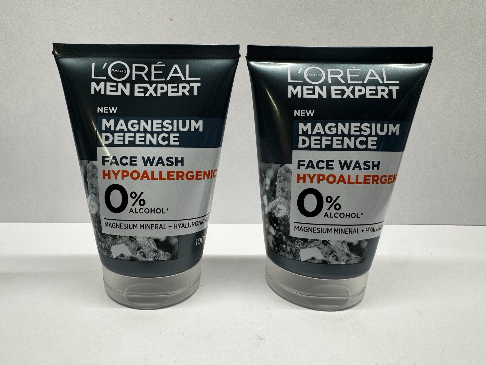 L'Oreal Men Expert Magnesium Defence Face Wash 2 x 100ml | Hypoallergenic