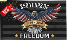 USA 250th Anniversary Flag 3x5 Ft 1776-2026 Patriotic Banner Grommets - US