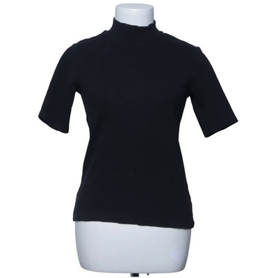 Costes Basic, Top, Größe: M, model: rib collar tee, Schwarz #FM3