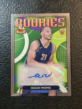2023-24 Topps Finest Rookies #RFA-IW Isaiah Wong Rookie Auto RC