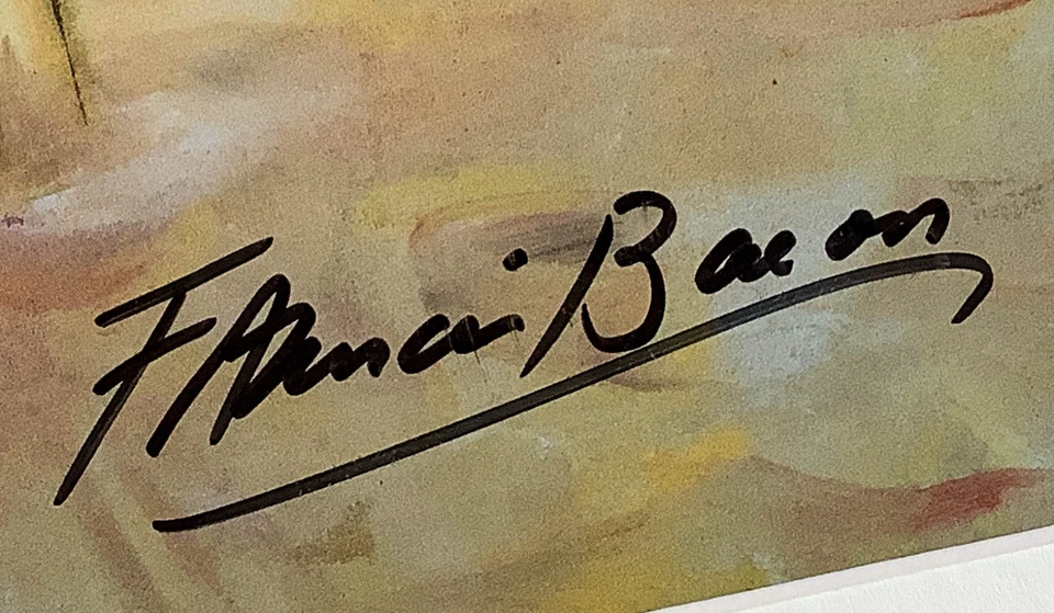 FRANCIS BACON - 手工签名 - 14 x 11 英寸磨砂框架现成打印 — 第 4/4 张图片