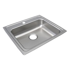 Elkay LRAD2219553 Lustertone Stainless Steel 22" 3-Hole Single Bowl Drop-in Sink