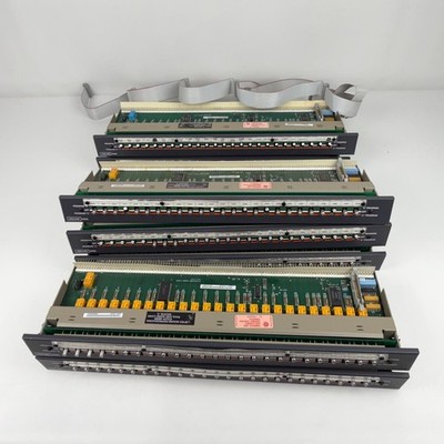 Lot of 7x Rauland SW25 3 Position Switch Bank Rackmount 19'' Intercom w/ Cable