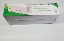 BN-LINK Indoor Wireless Remote Control Outlet Plug in with 2 Remotes +5 Sockets