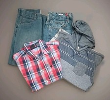 Boys 4 Pc Lot Jeans Shirts Hoodie / Size 10-12 - EUC