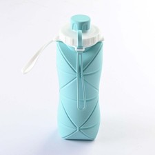 Collapsible Water Bottle, Leakproof Valve, Reusable, BPA-Free Silicone UK