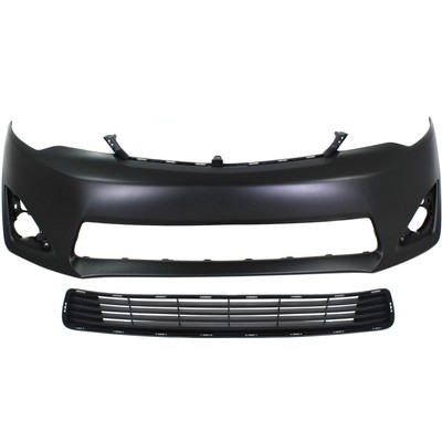 5211906974, 5311206200 CAPA Set of 2 Bumper Covers Fascias Front for Camry Pair
